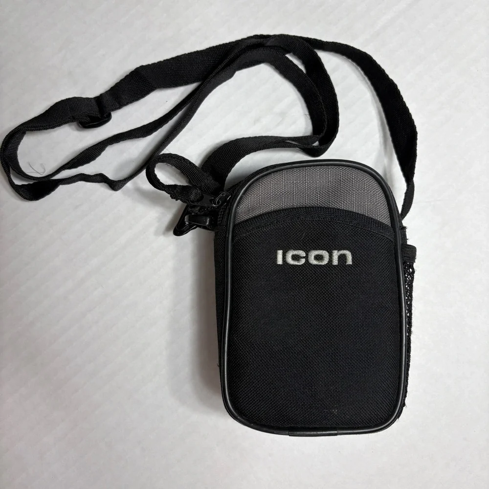 ICON RWC111-GRY Padded Camera Bag Pouch Case w/ Shoulder‎ Strap - EUC